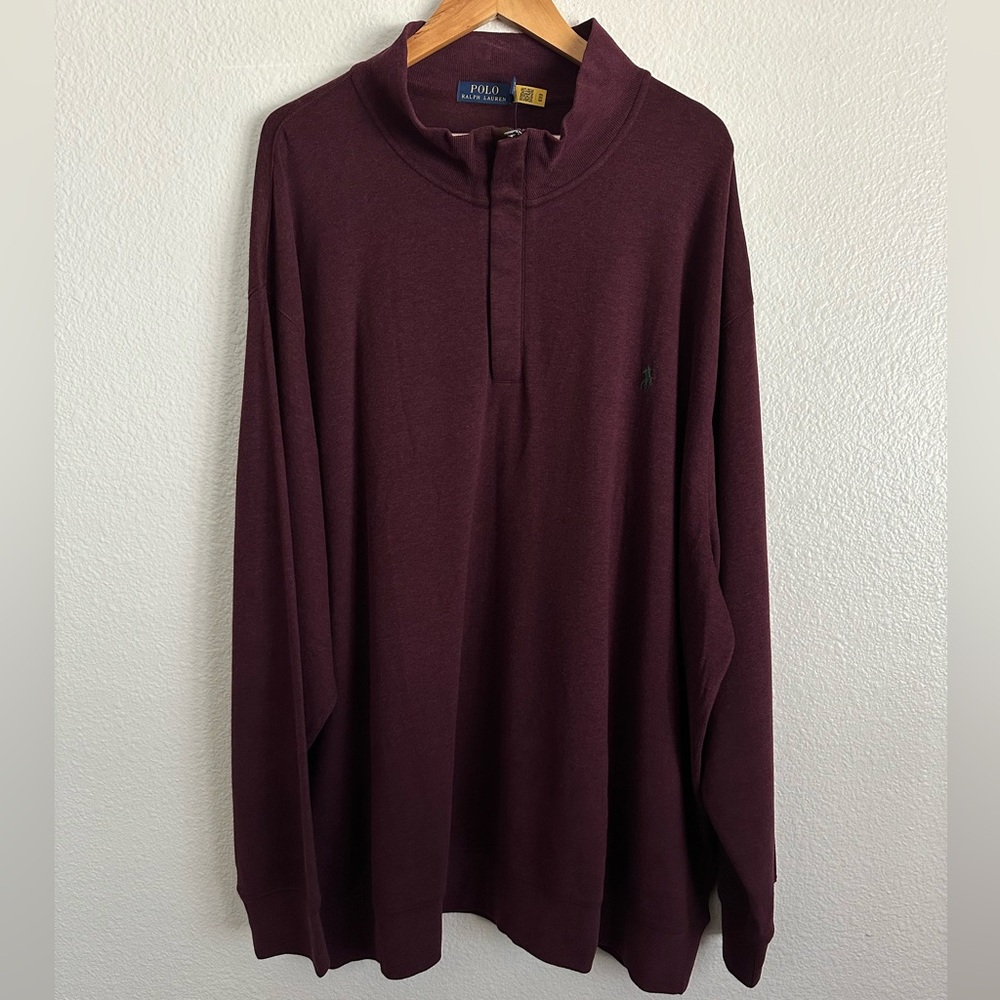 Polo Ralph Lauren Pony Quarter Zip Sweater PWing Country Fall Men Big & Tall 4XB